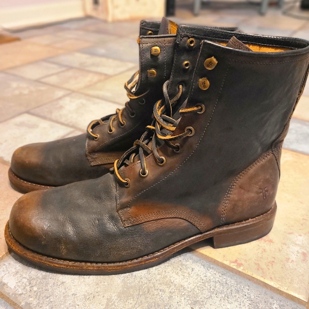 Frye combat boots